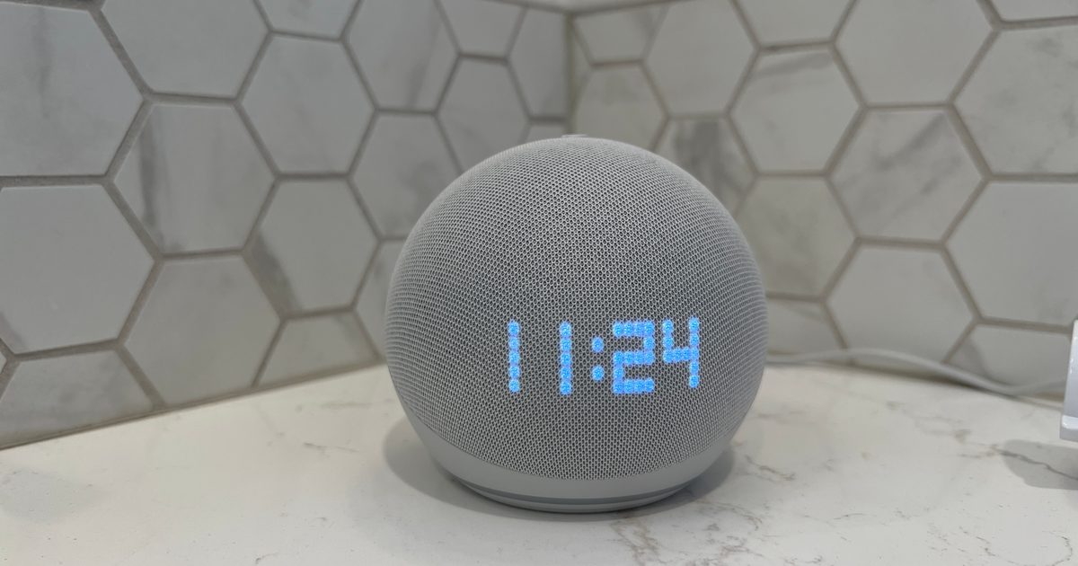 Amazon Echo Dot with Clock (5th Gen)
