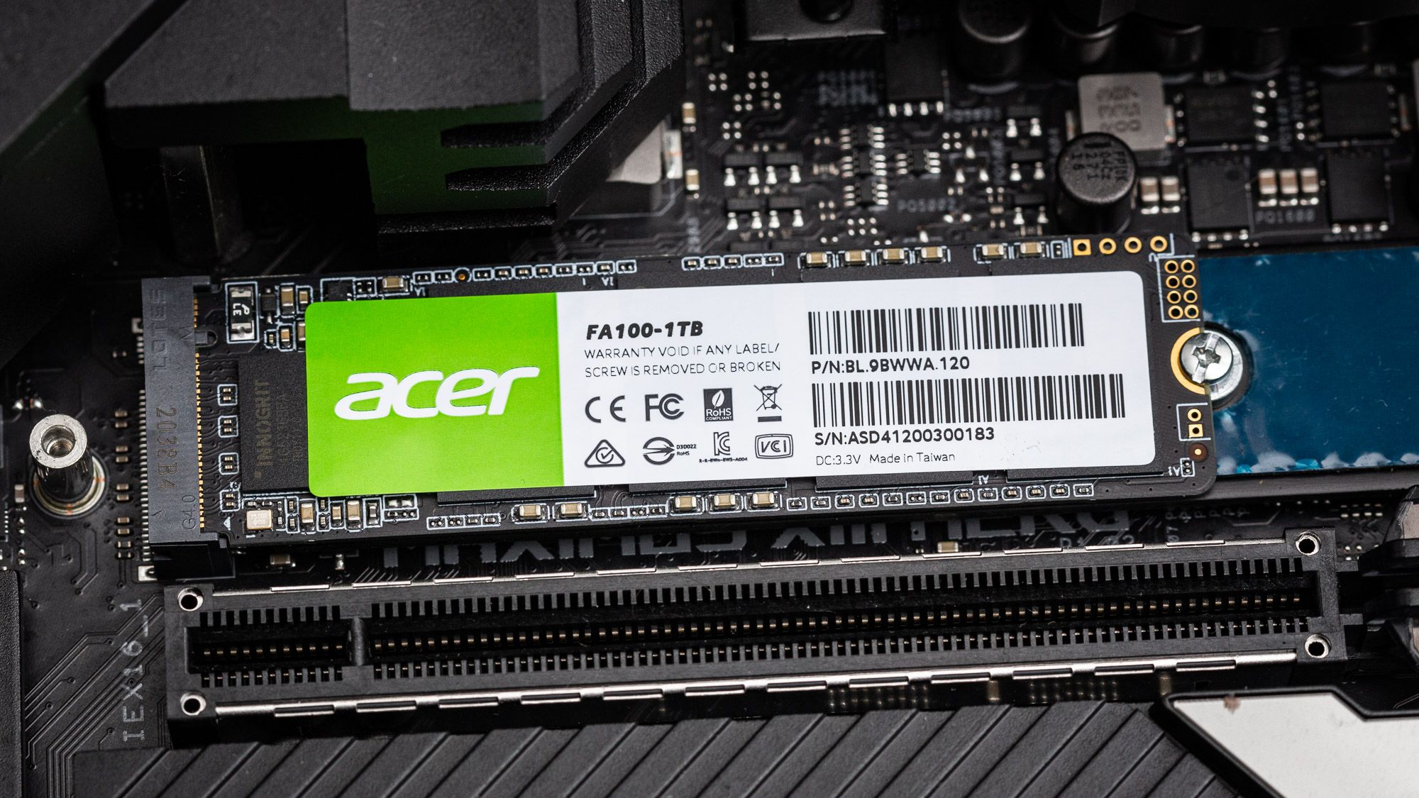 Acer FA100 NVMe SSD