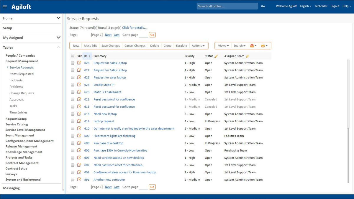 Agiloft Service Desk