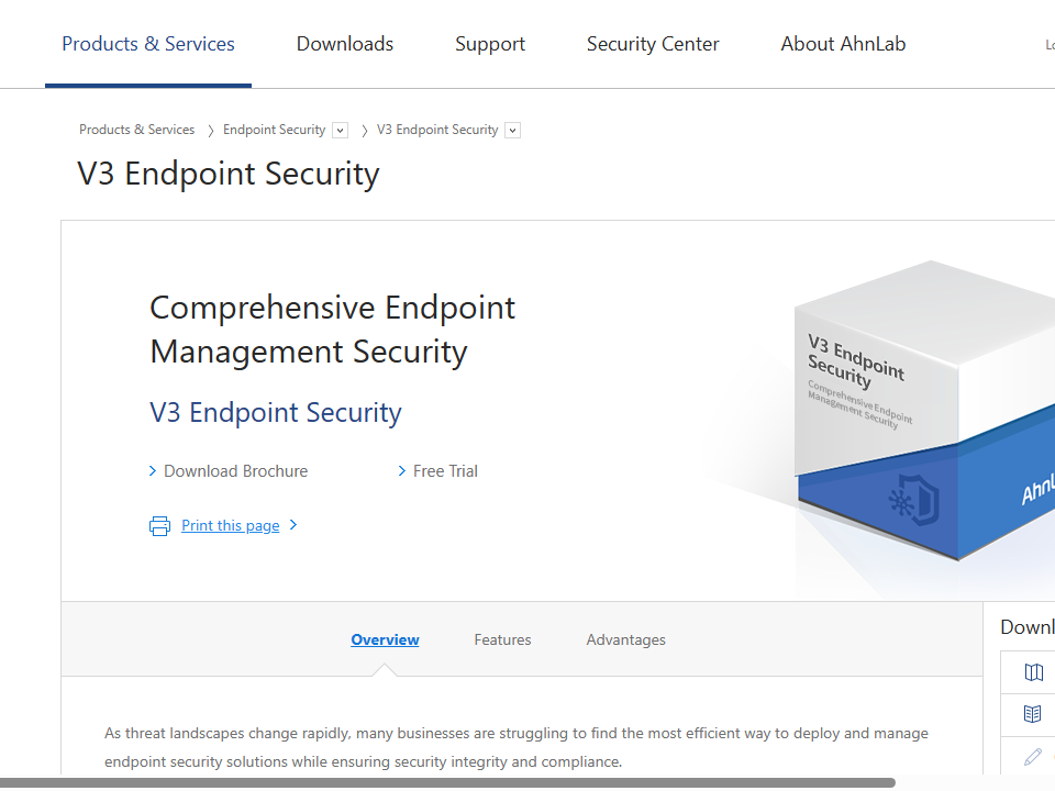 Ahnlab V3 Endpoint Security