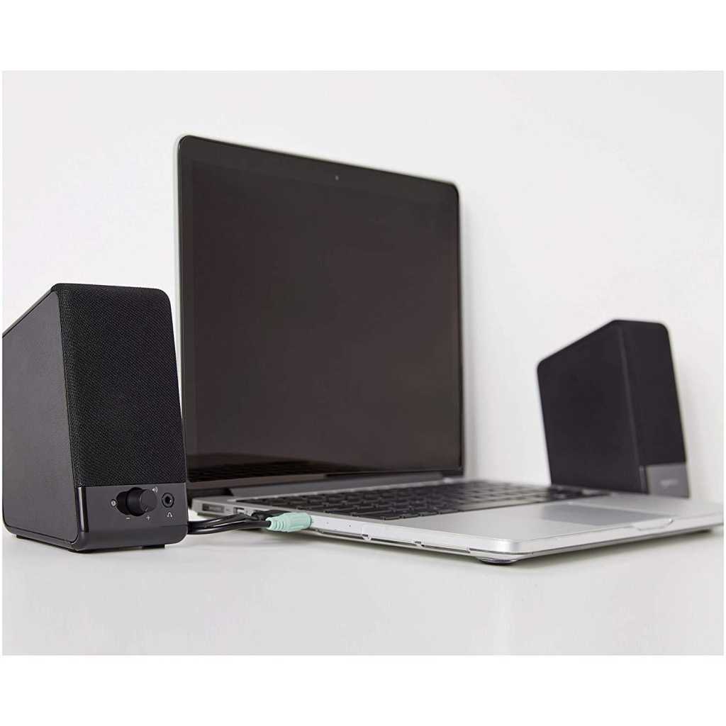 AmazonBasics USB-Powered Computer Speakers with Dynamic Sound