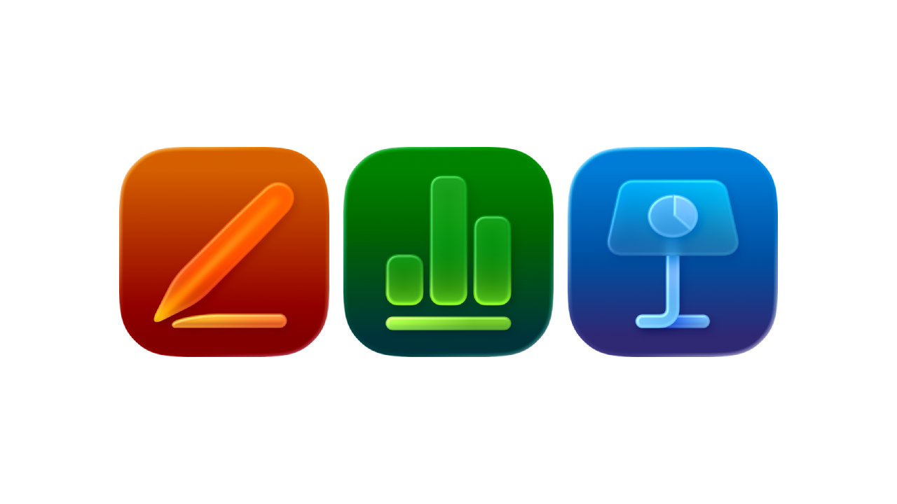 Apple Pages, Numbers, and Keynote