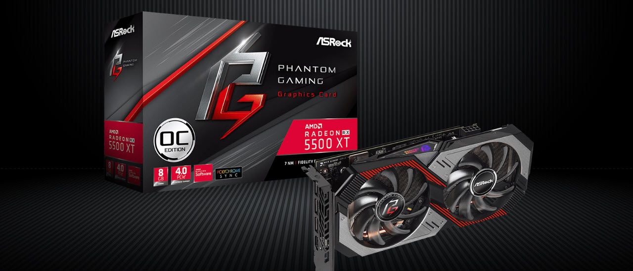Asrock RX 5500 Xt Phantom Gaming D