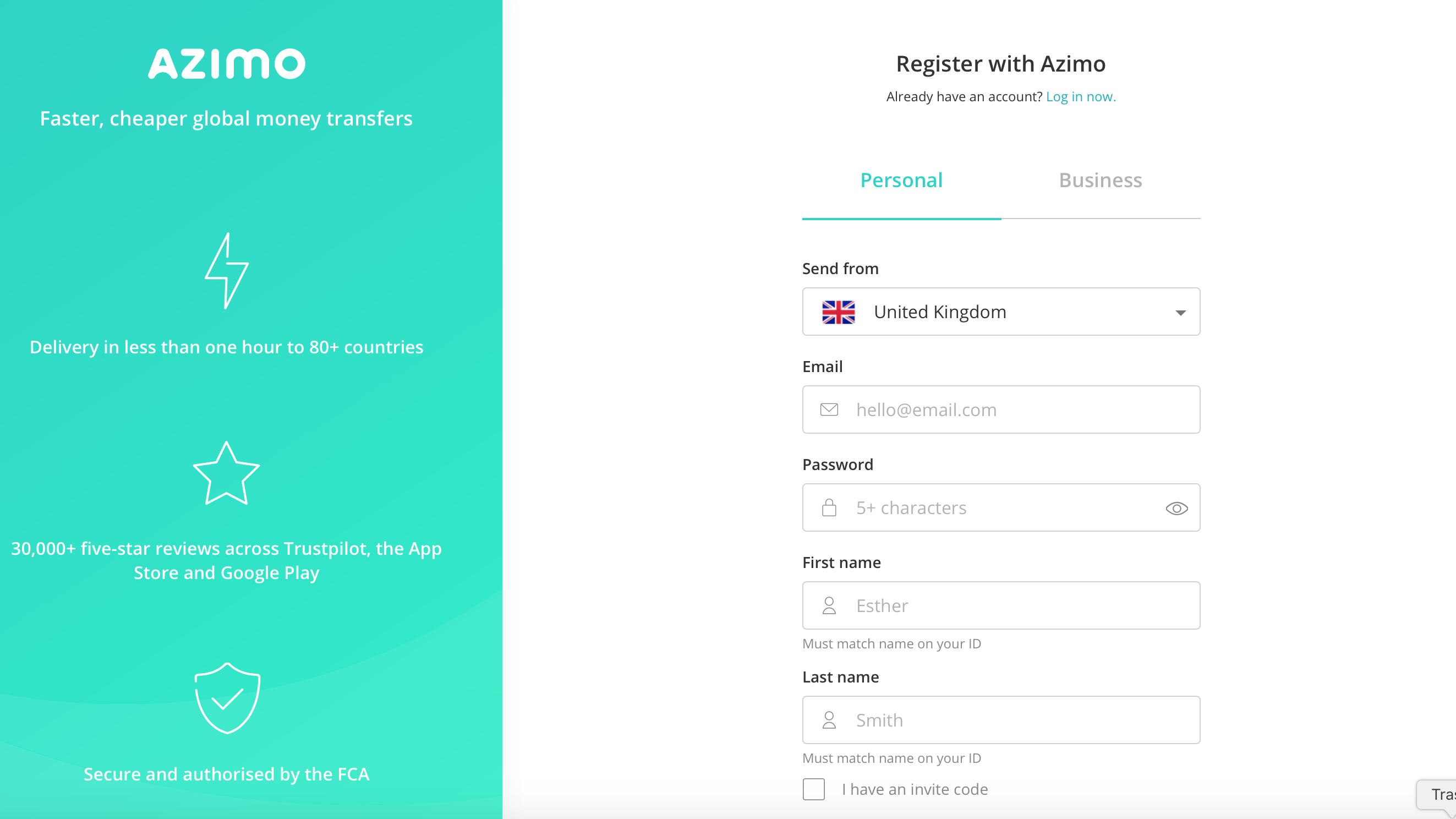 Azimo Money Transfer