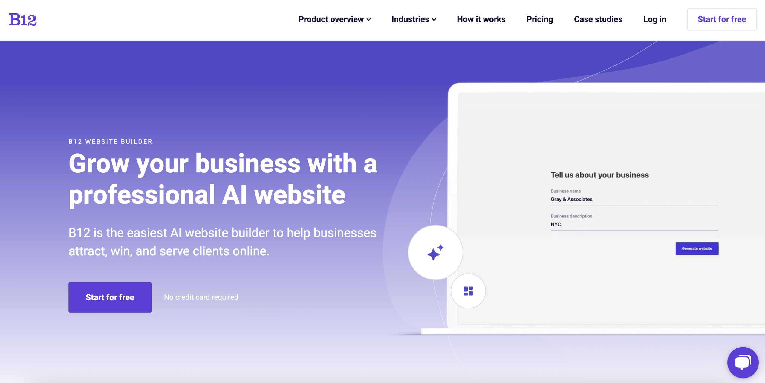 B12 Ai Website Builder