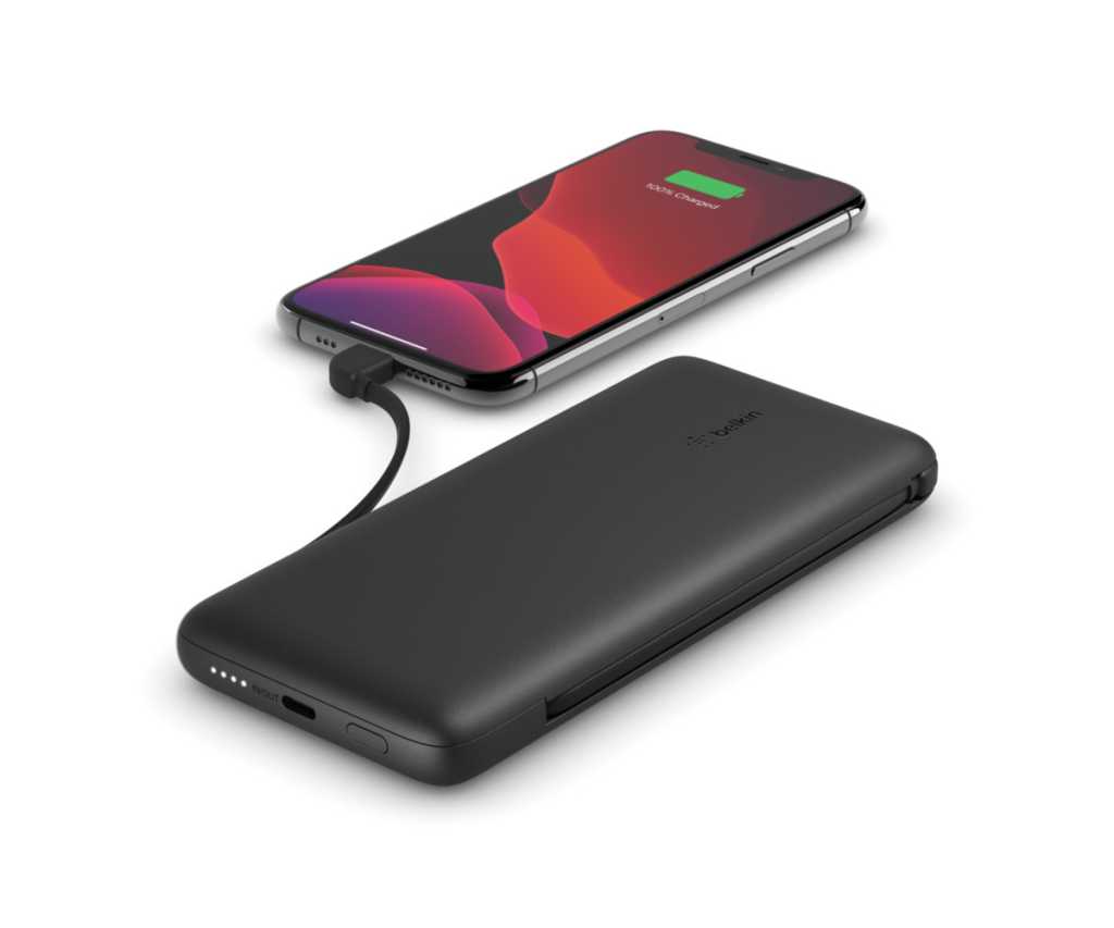 Belkin 10K USB-C Power Bank with Integrated Cables