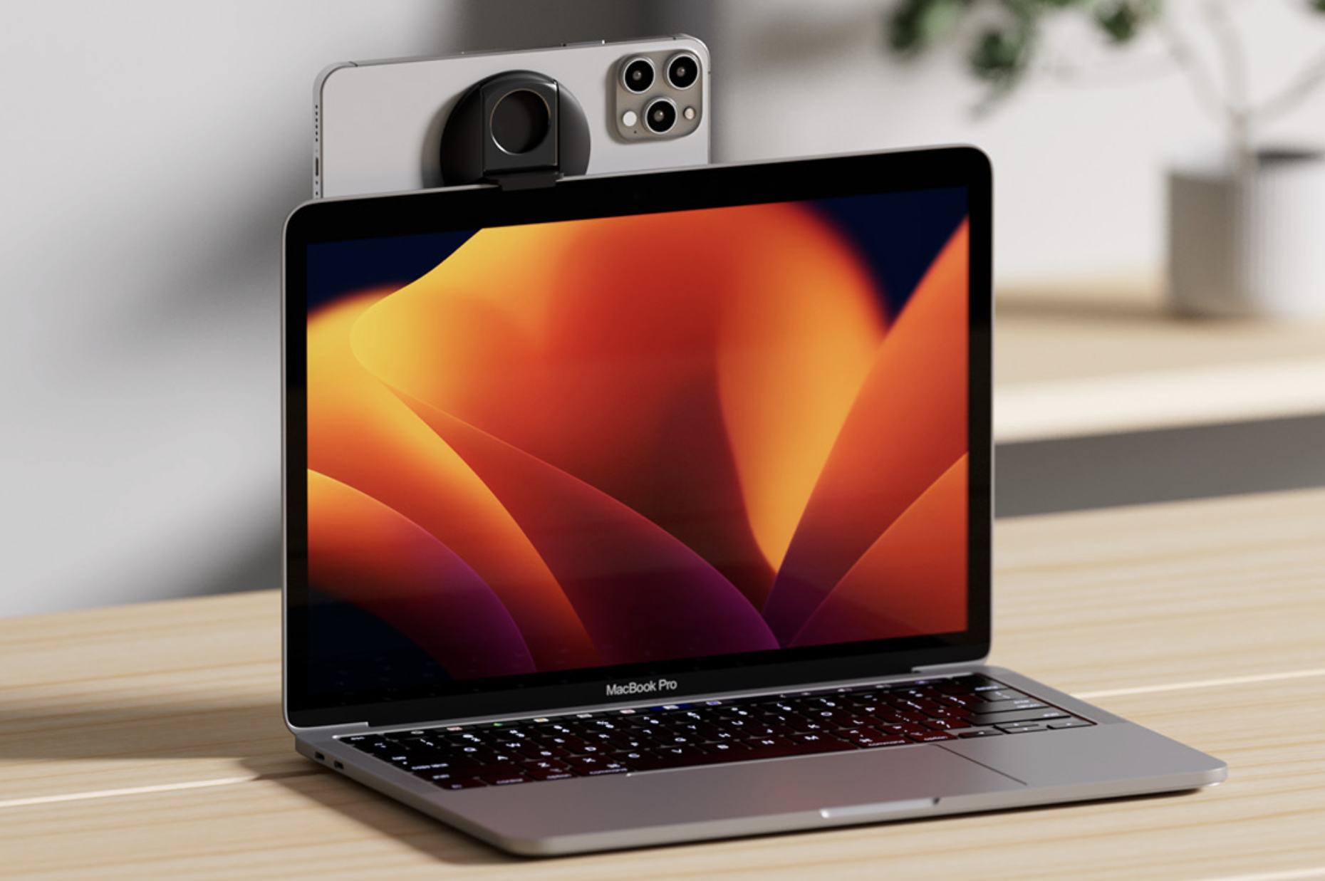 Belkin iPhone Mount With Magsafe For Mac Notebooks