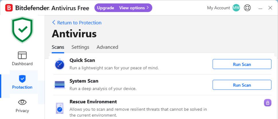 Bitdefender Antivirus Free for Windows