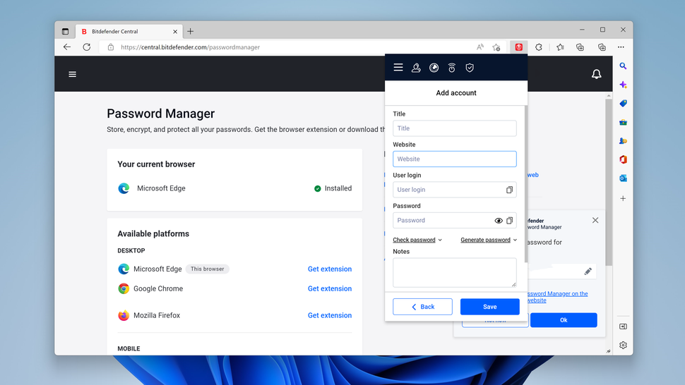 Bitdefender Password Manager