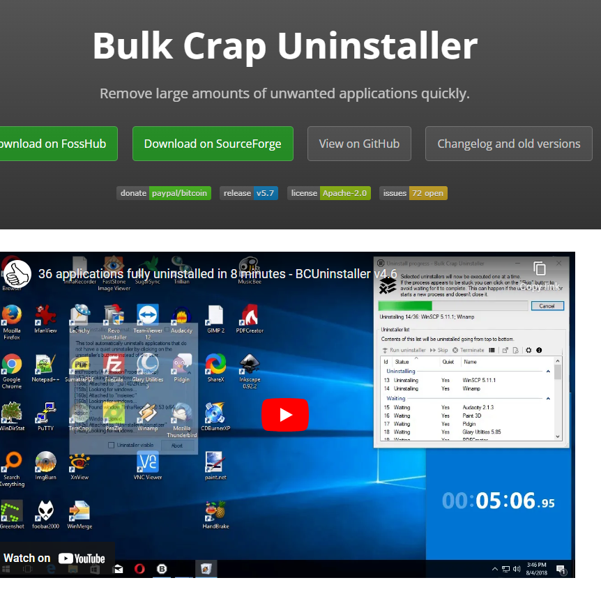 Bulk Crap Uninstaller