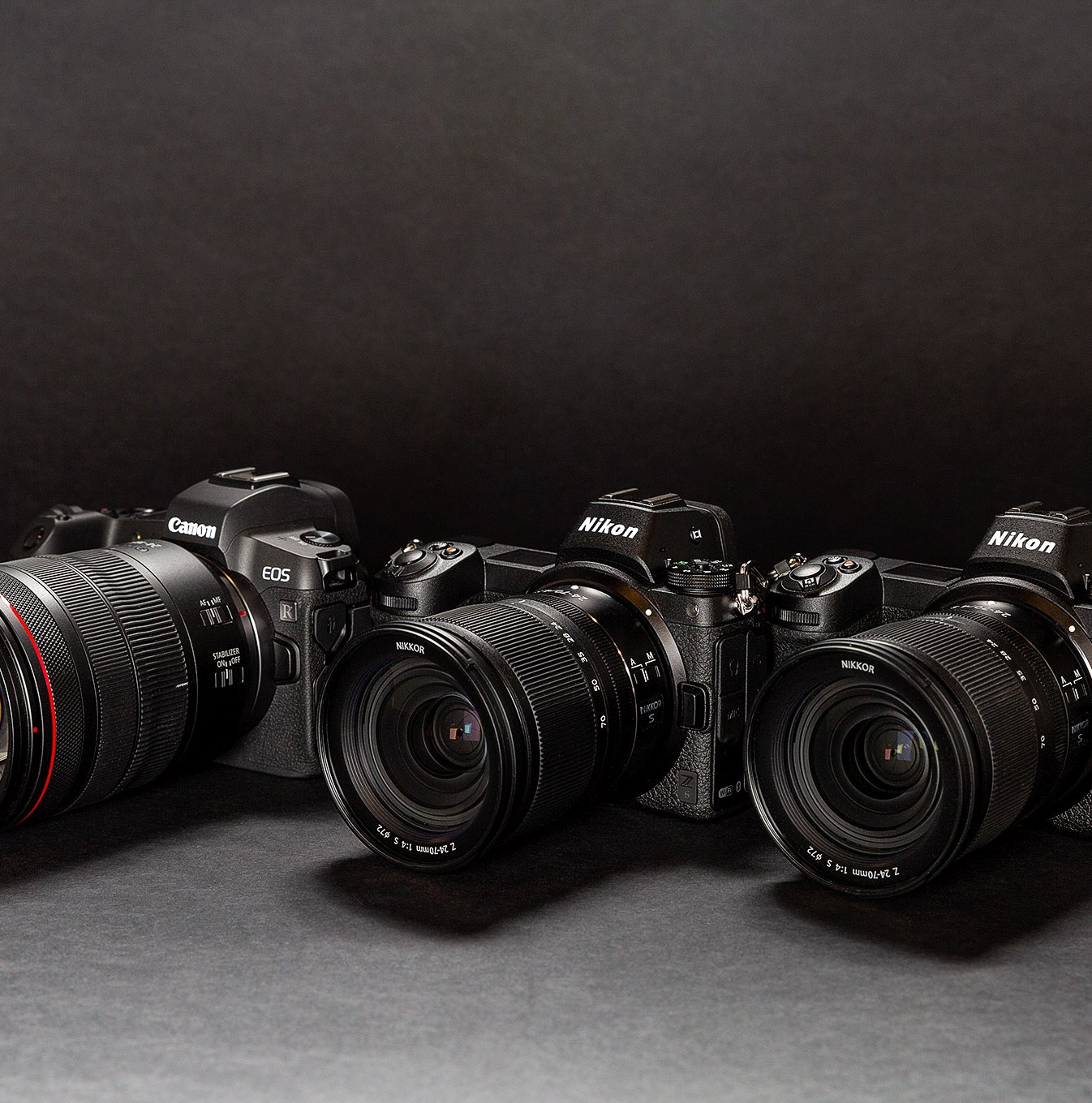 Canon Eos R Nikon Z7 Nikon Z6