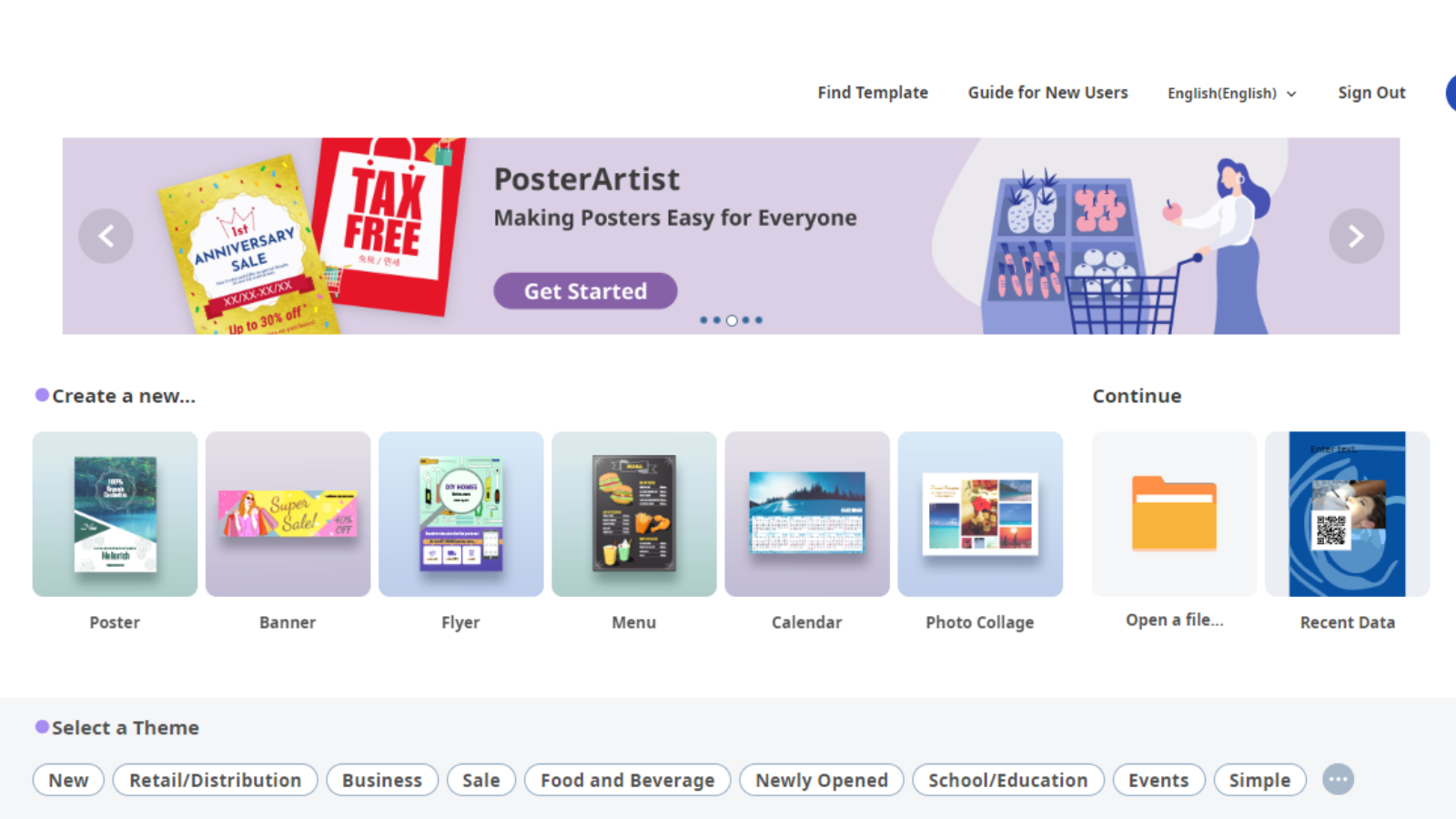 Canon Poster Artist