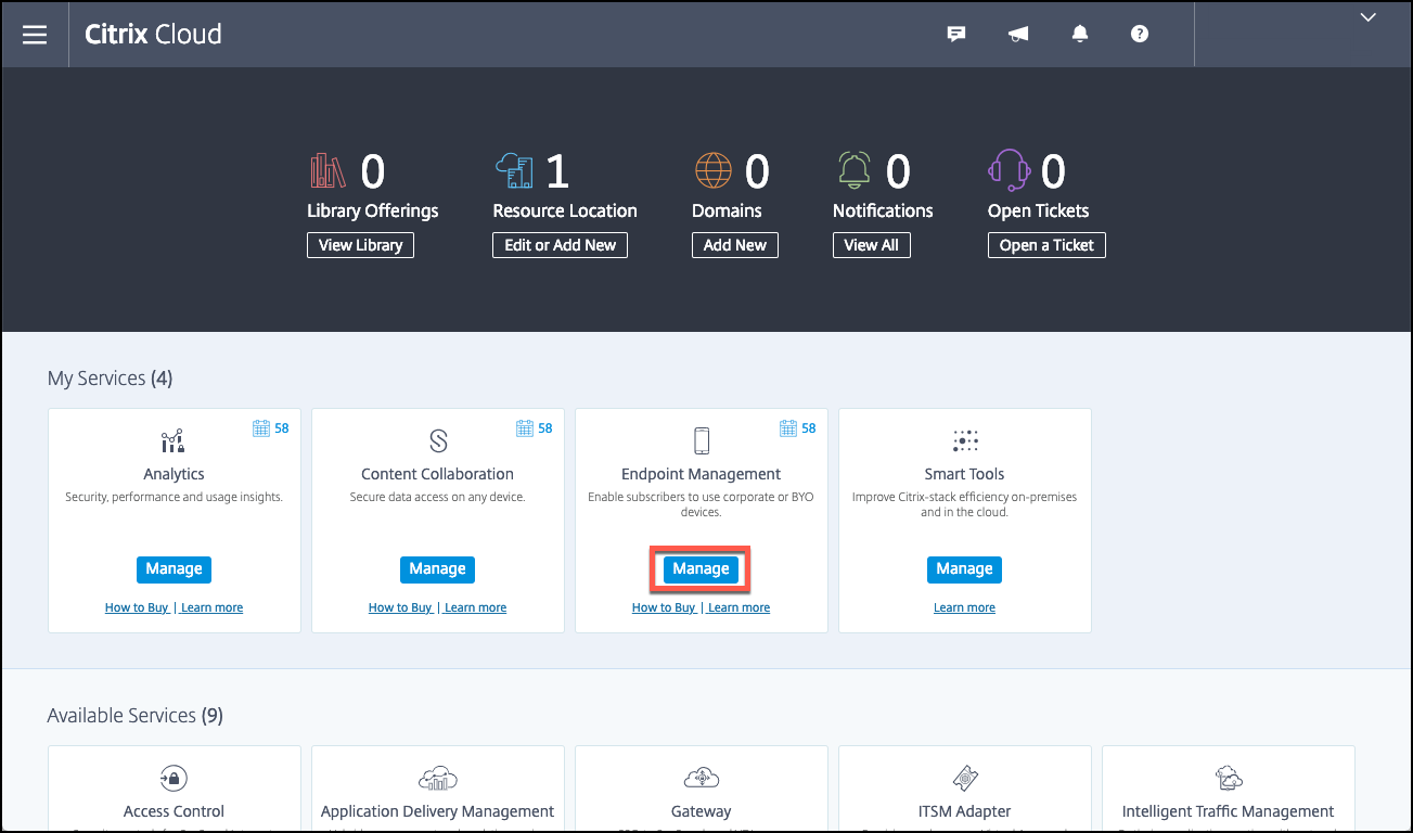 Citrix Endpoint Management Mdm