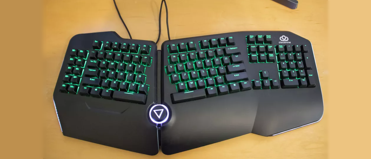 Cloud Nine C989 Ergofs Mechanical Split Keyboard