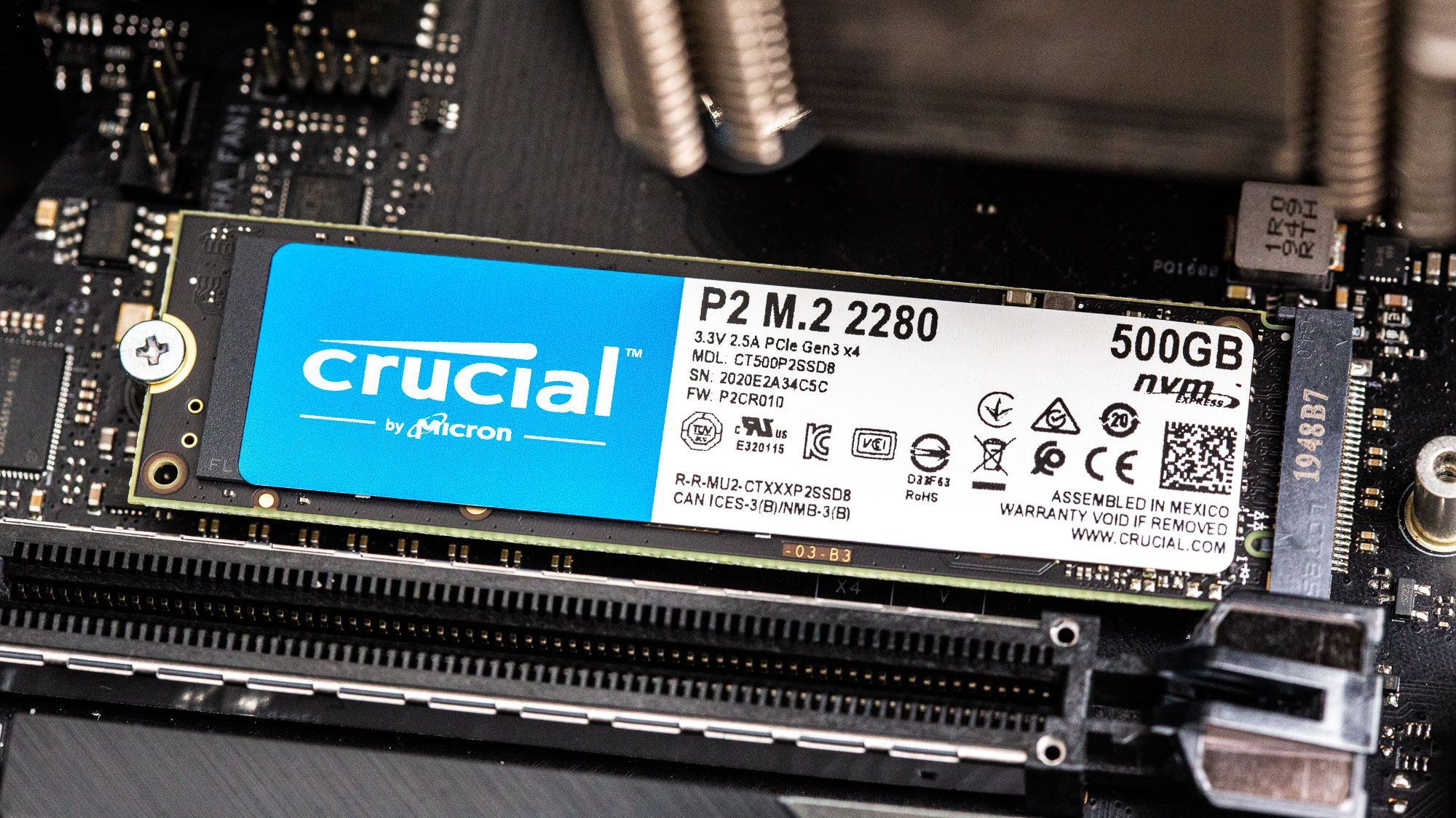 Crucial P2 M.2 NVMe SSD 500Gb