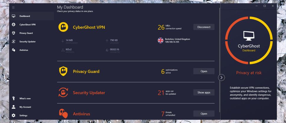 Cyberghost Security Suite For Windows