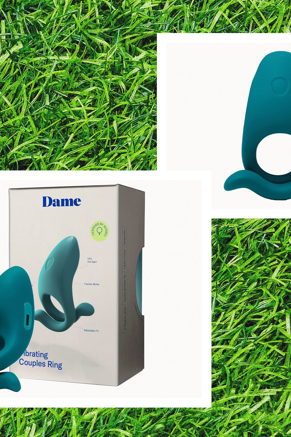 Dame Hug Vibrating Couples Ring