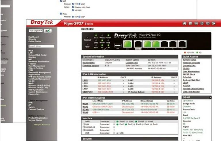 Draytek Vigor 2927LAX-5G