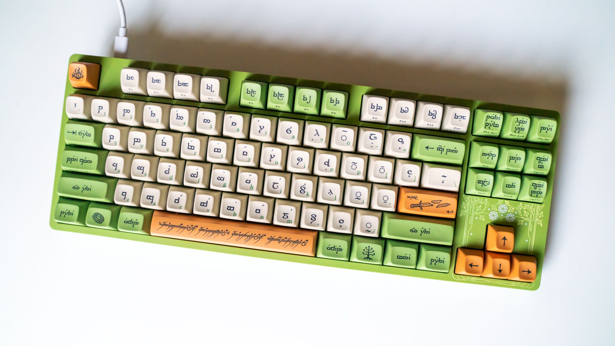Drop  The Lord Of The Rings Elvish Keyboard