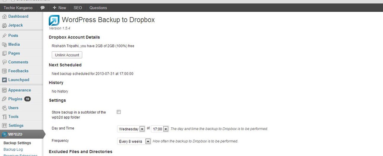 Dropbox Backup