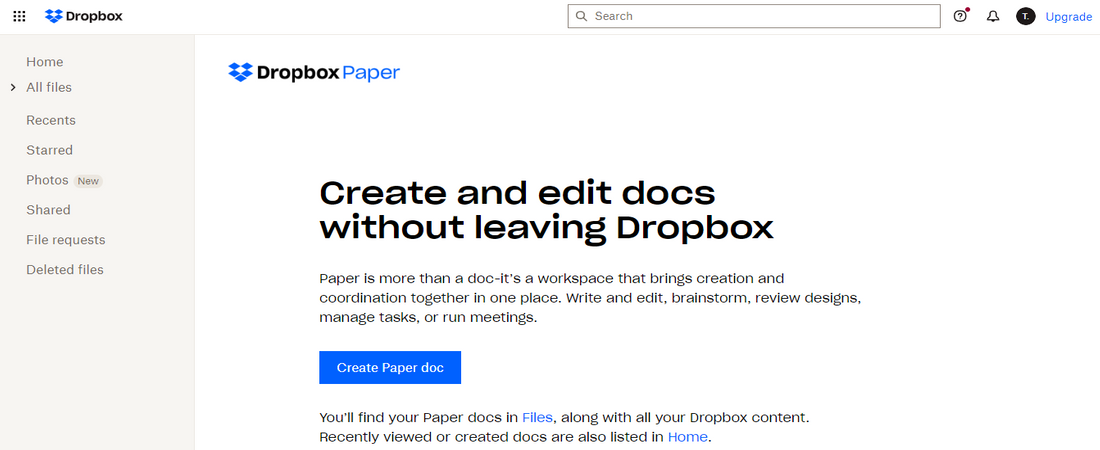 Dropbox Paper