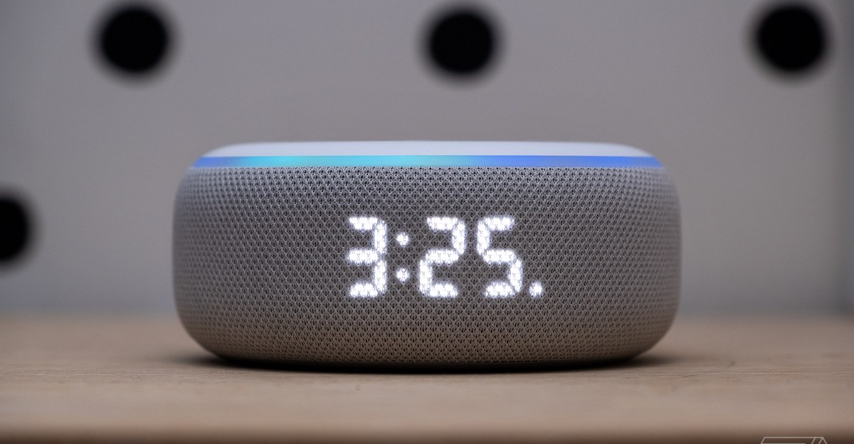 Amazon Echo Dot (3rd Gen) with Clock