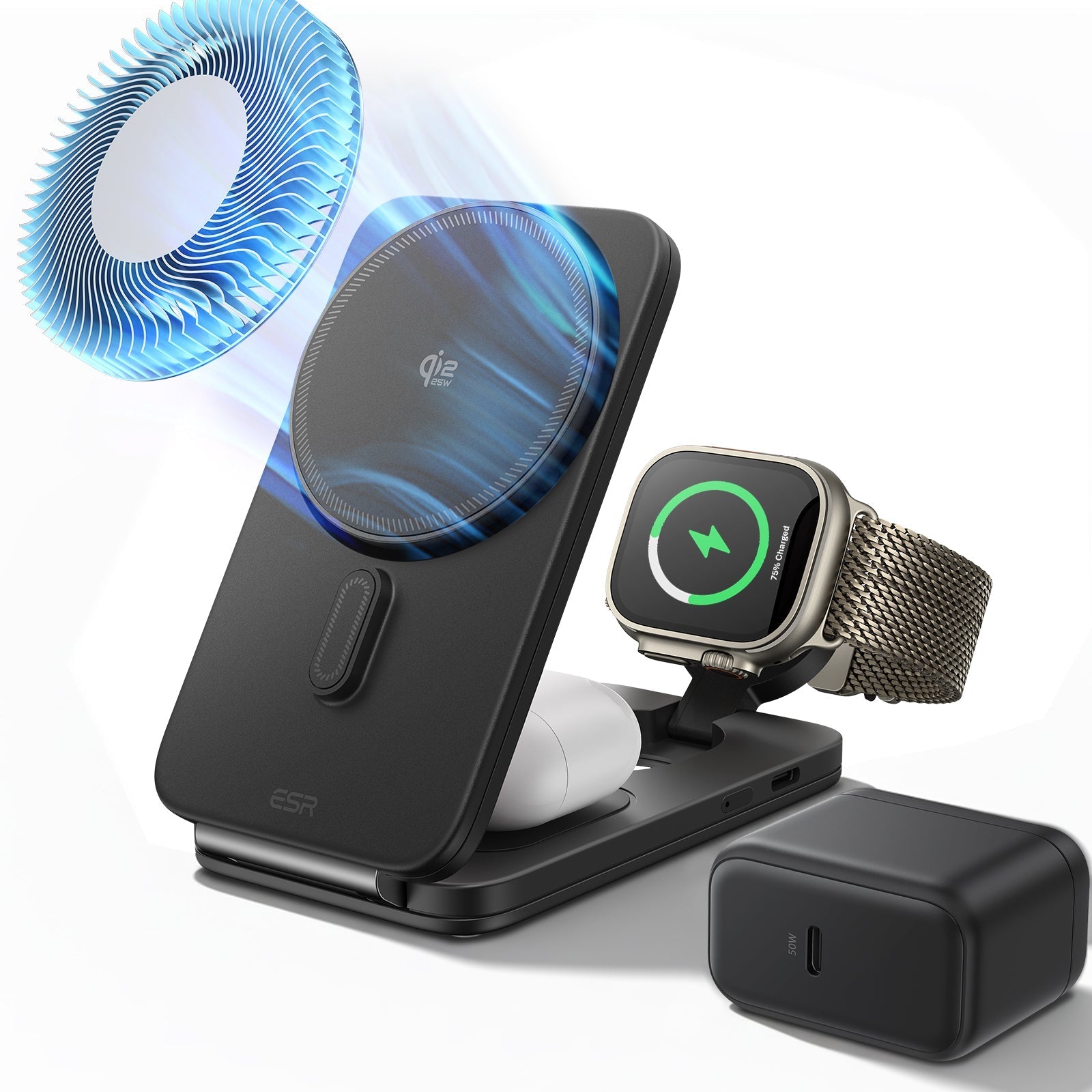 Esr 3-IN-1 Travel Wireless Charging Set With Cryoboost