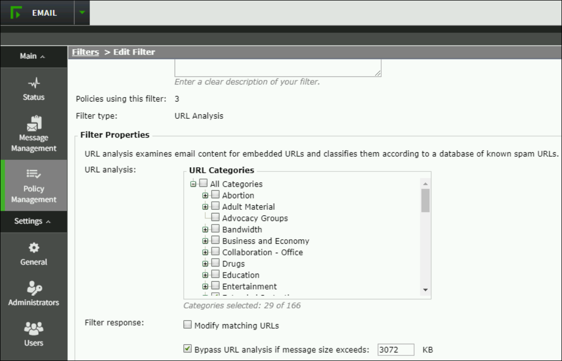 Forcepoint Url Filtering