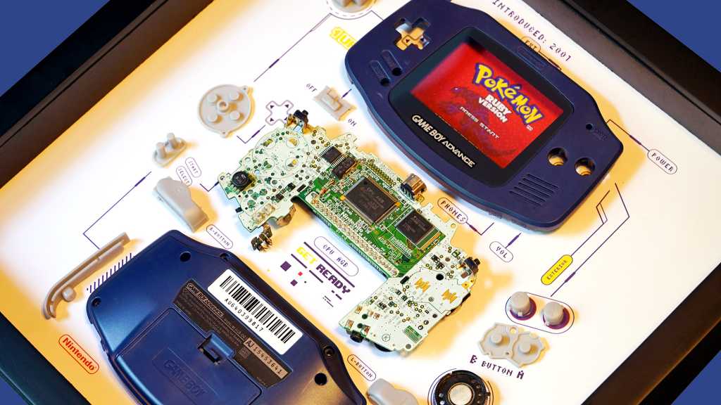 Grid Studio Framed Game Boy Advance Gba