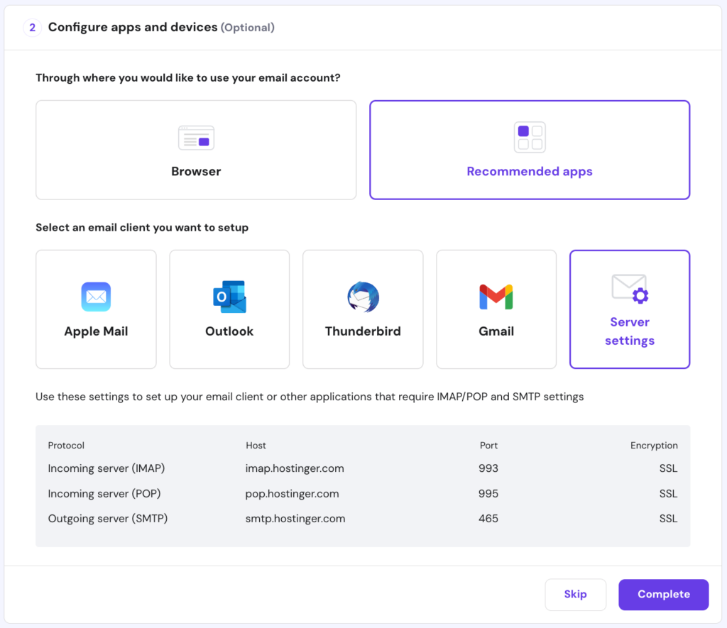 Hostinger Email Hosting