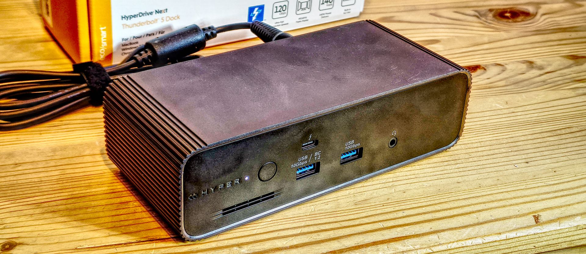 HyperDrive Next Thunderbolt 5 Dock with SSD Enclosure