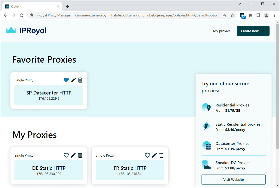 Iproyal Proxy Service