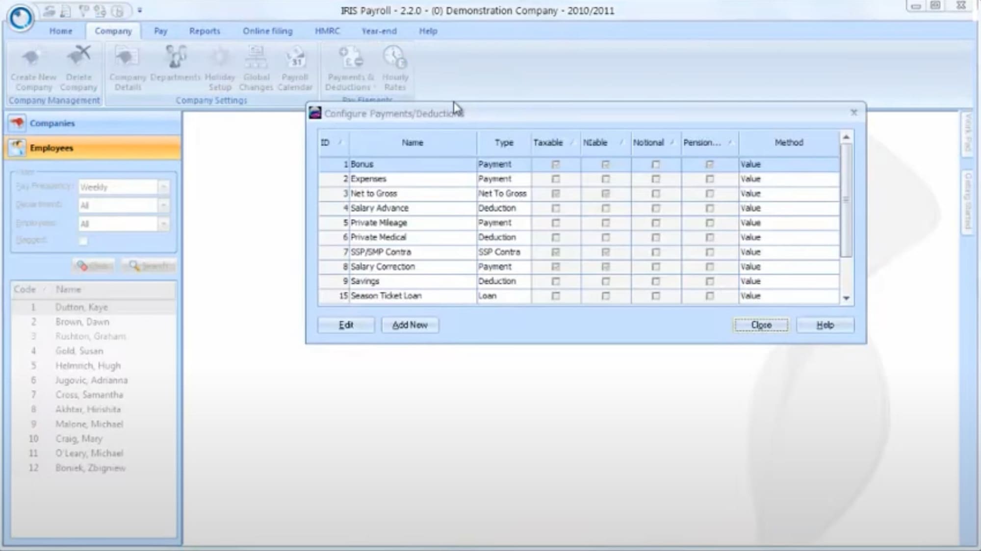 Iris Payroll Basics