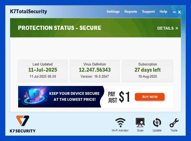 K7 Total Security