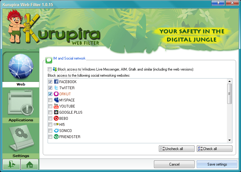 Kurupira Web Filter