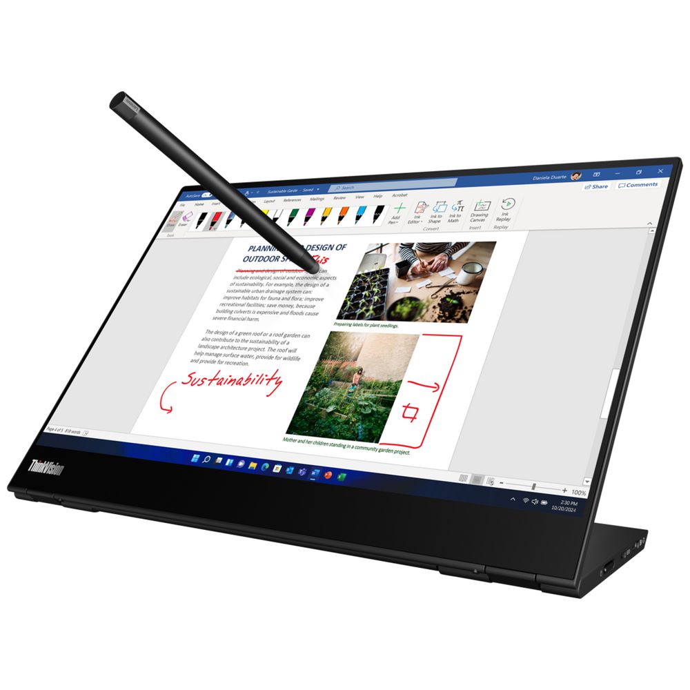 Lenovo Thinkvision M14T Portable Monitor