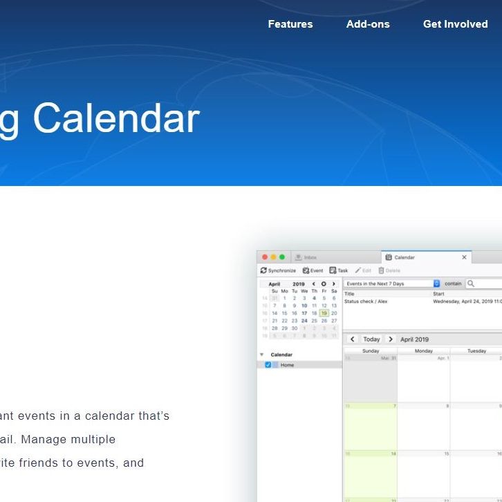 Lightning Calendar