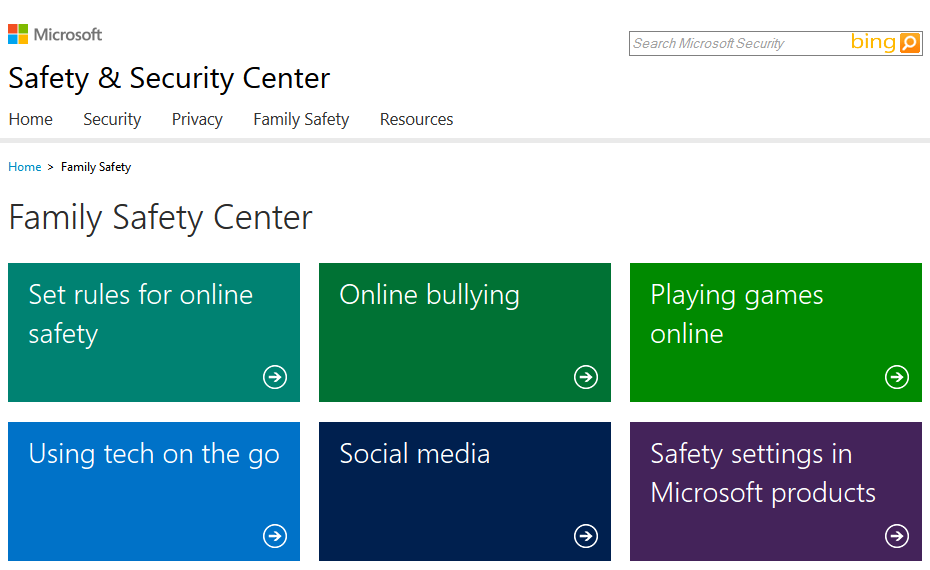 Microsoft Family Safety