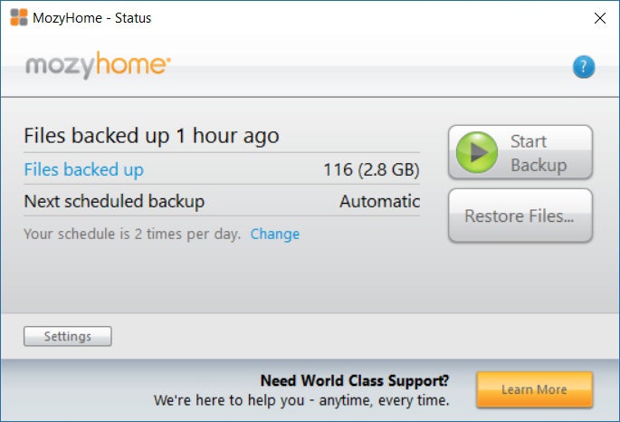 Mozyhome Cloud Backup