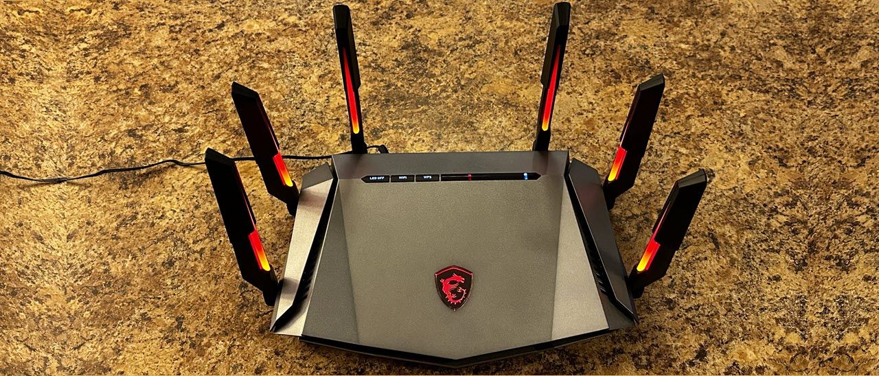 MSI Radix AXE6600 WiFi 6E Tri-Band Gaming Router
