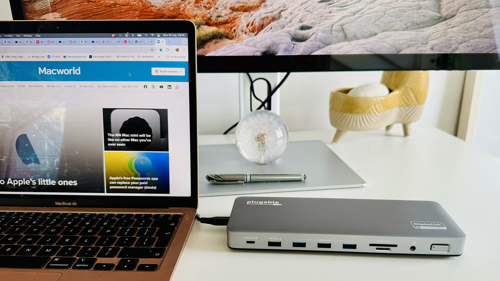 Plugable Usb-C Dual 4K Display Docking Station UD-6950PDH