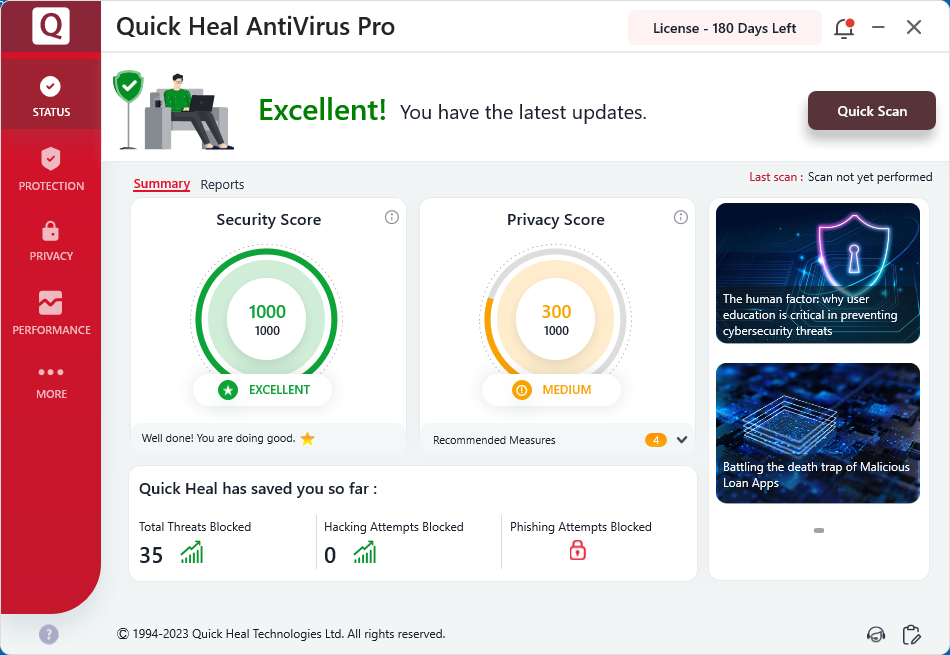 Quick Heal Antivirus Pro