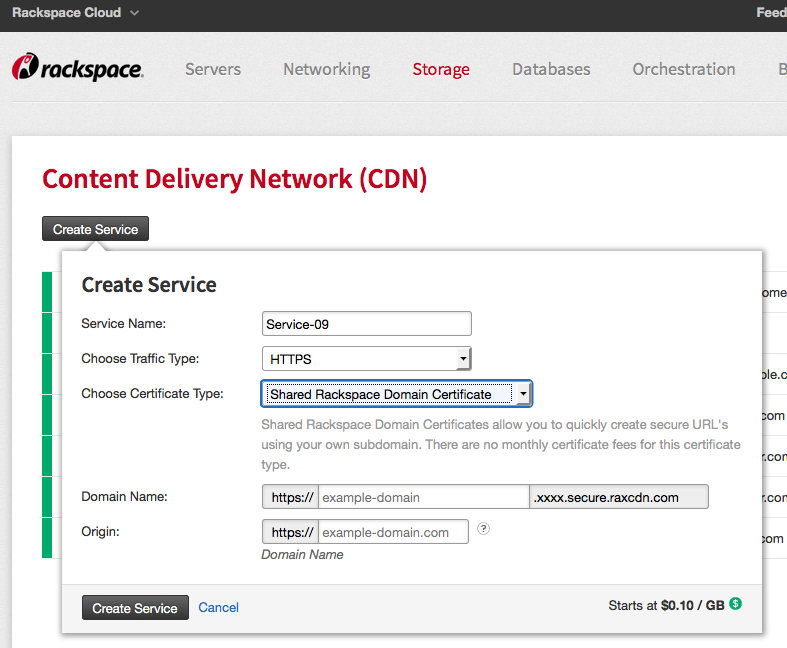 Rackspace Cdn