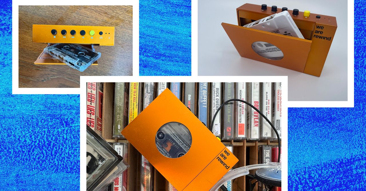 Rewind Cassette Player