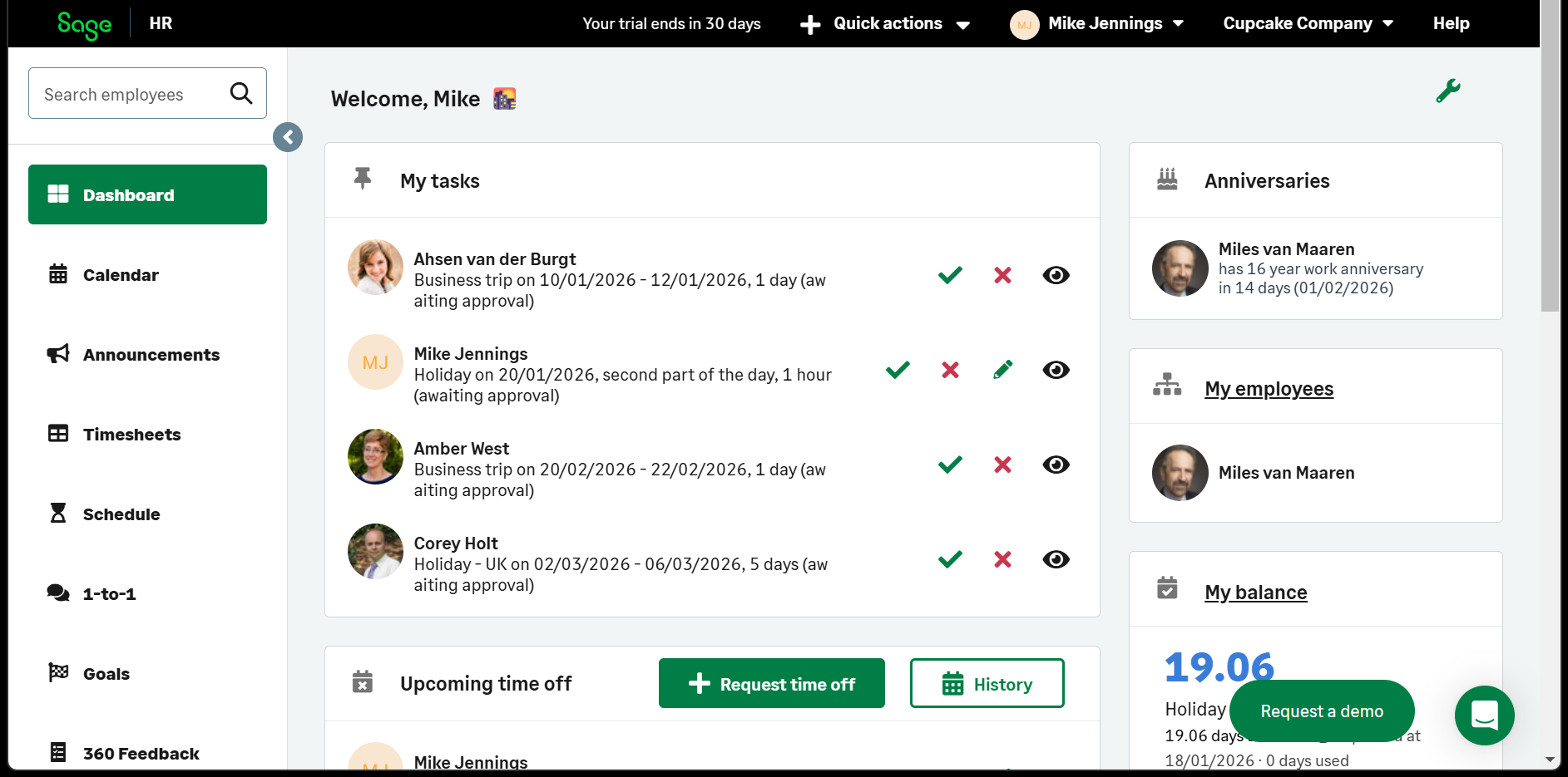 Sage HR software