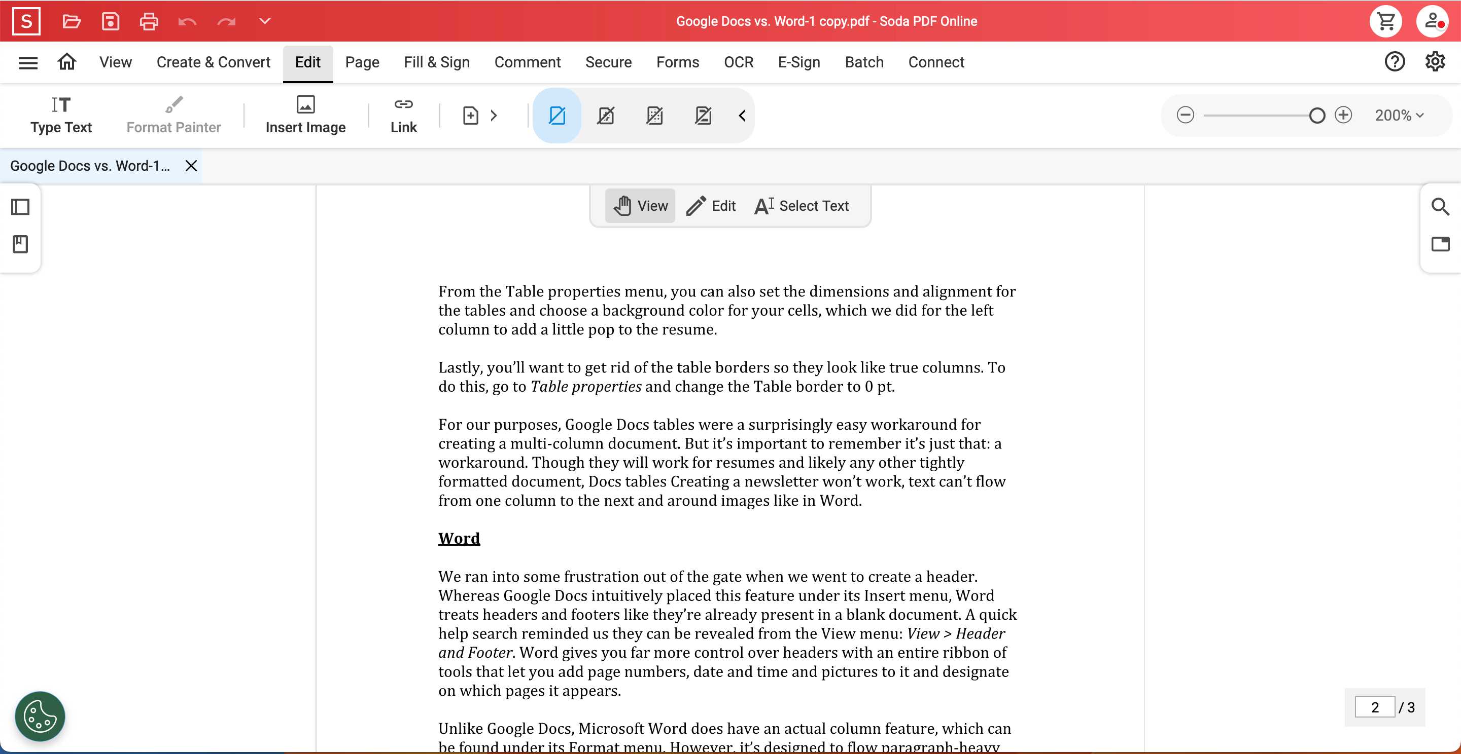 Soda Pdf Online