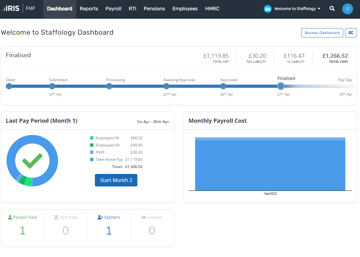 Staffology Payroll By Iris