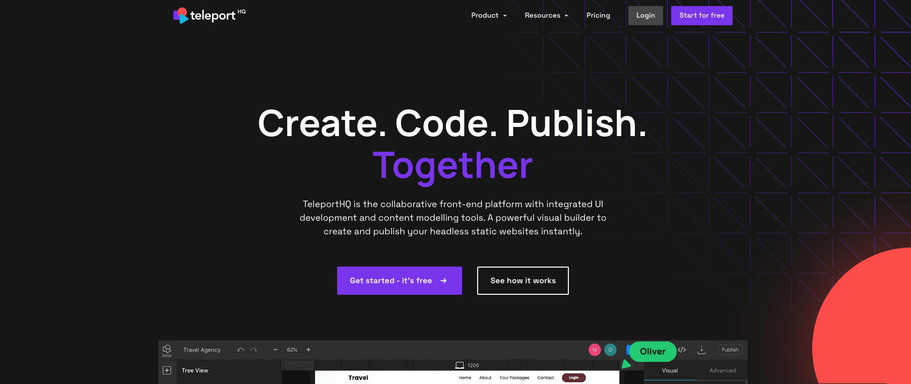 Teleporthq Website Builder
