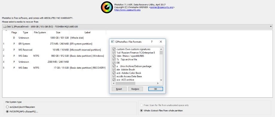 Testdisk And Photorec
