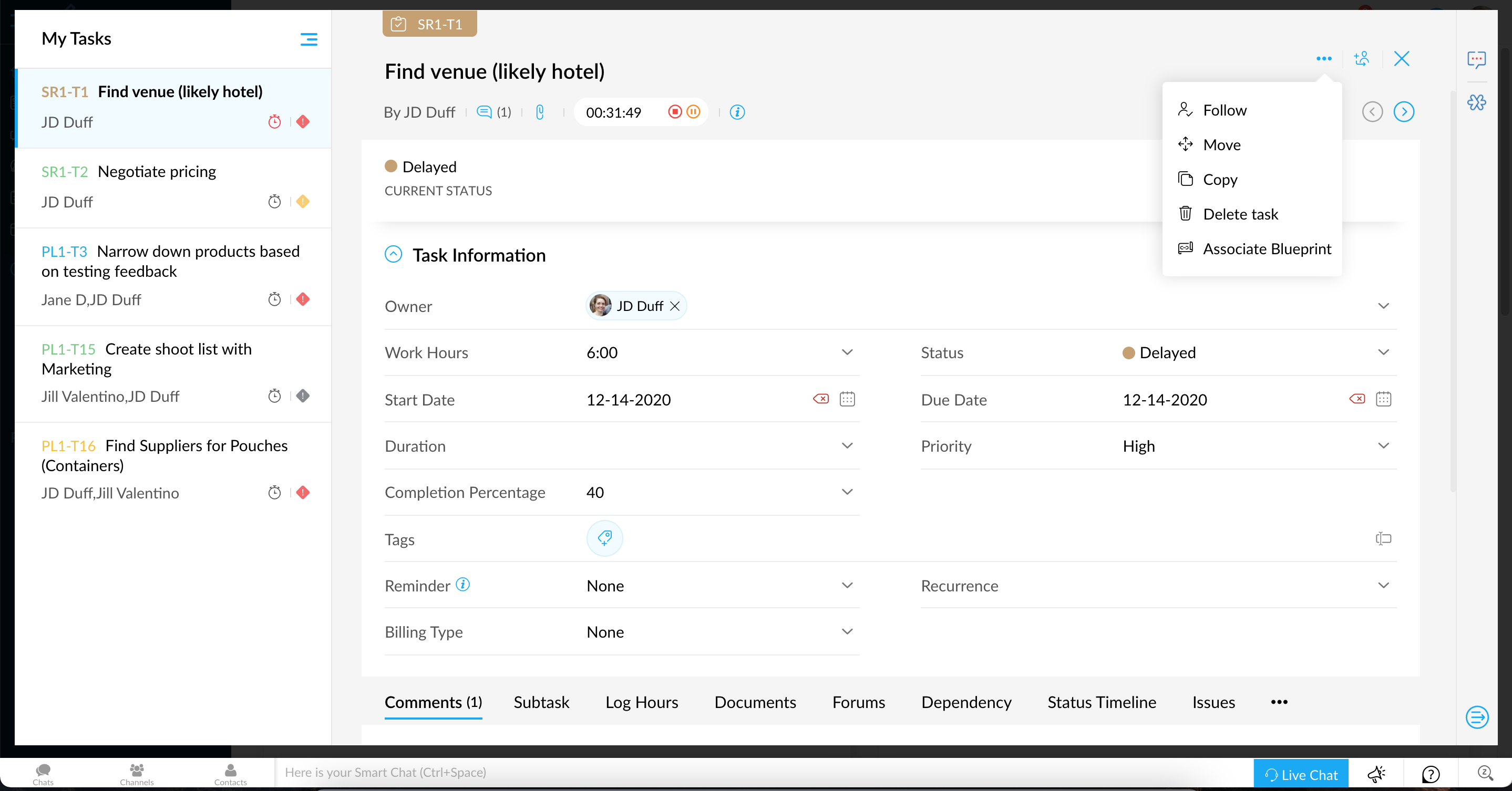 Zoho Projects